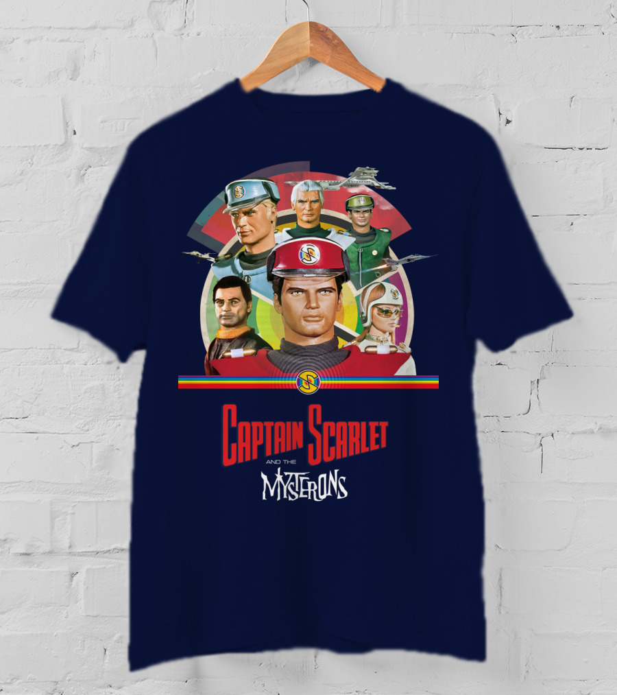 Captain Scarlet And The Mysterons Animated Series Characters Group T-Shirt