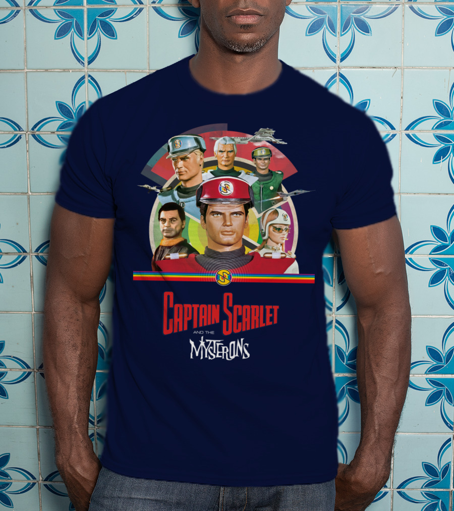 Captain Scarlet And The Mysterons Animated Series Characters Group T-Shirt
