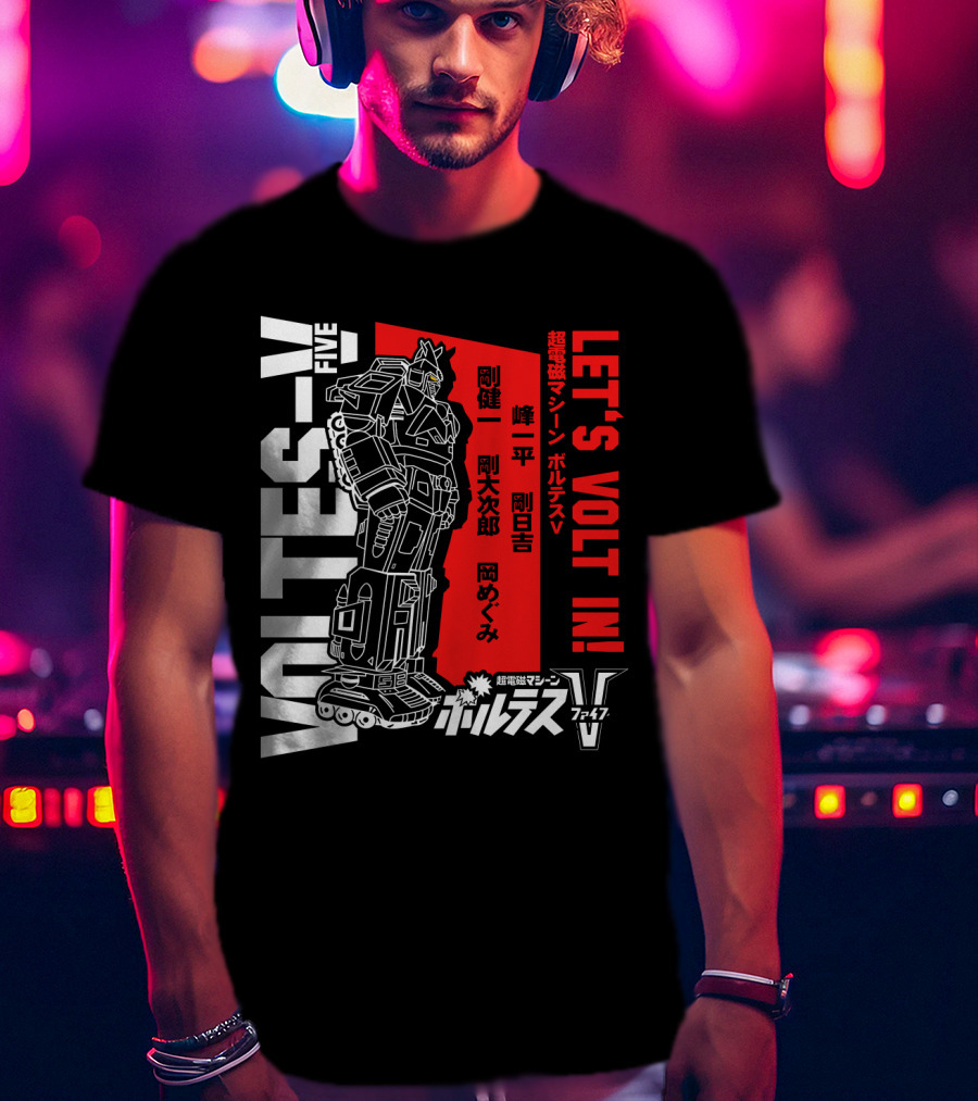 Voltes V Five Let's Volt In T-Shirt