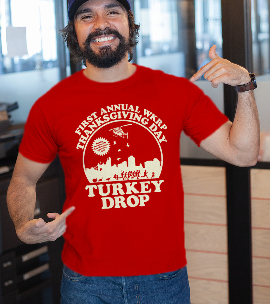 First Annual Wkrp Thanksgiving Day Turkey Drop Radio Presentation Live T-Shirt
