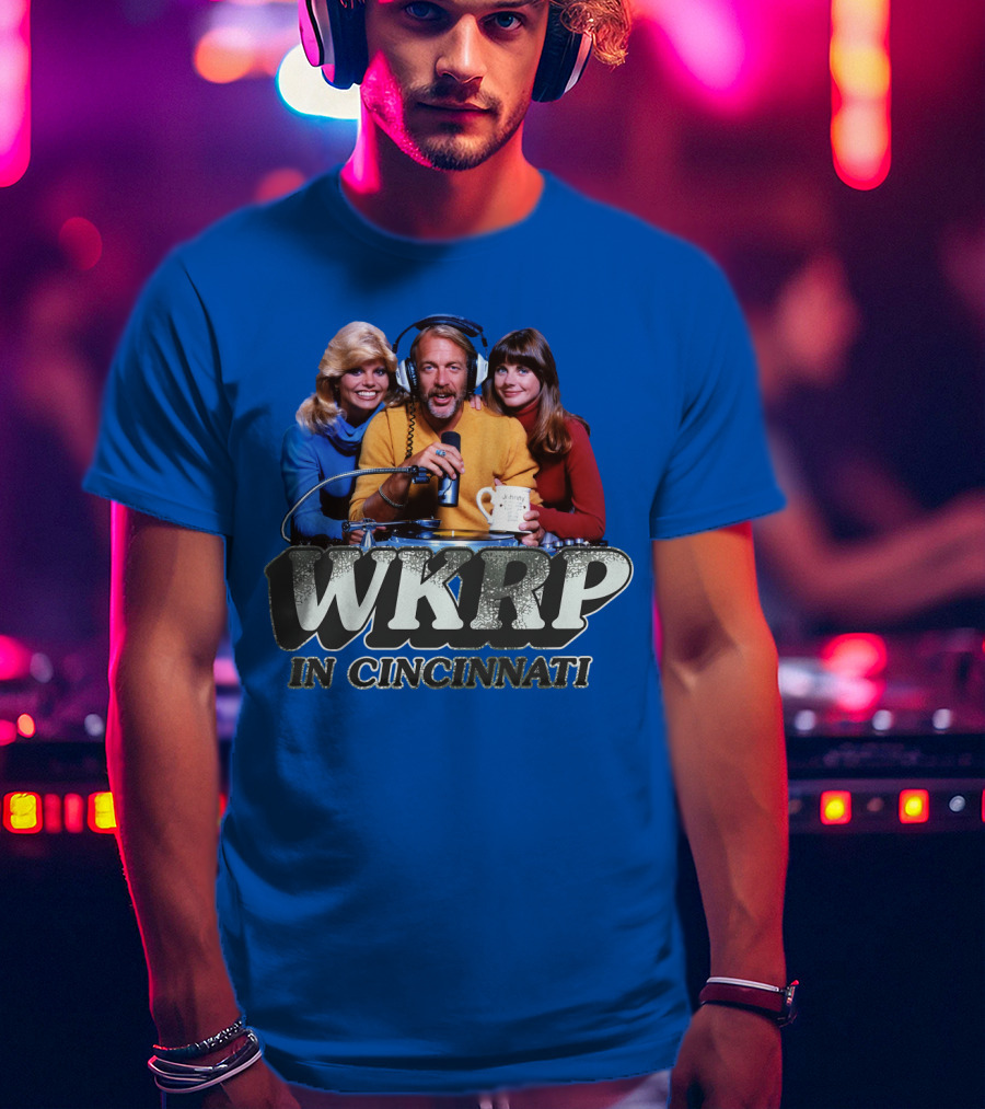 WKRP In Cincinnati Retro Cast 70s Radio Show T-Shirt