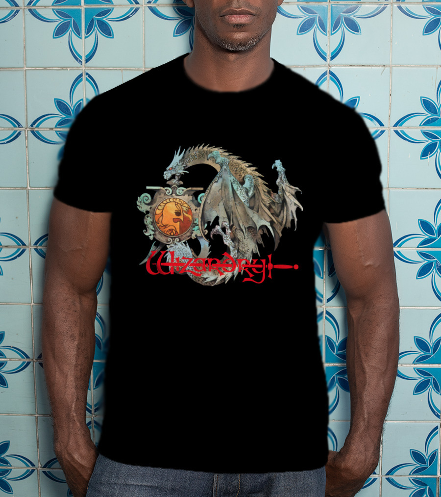Wizardry Dragon Fantasy Crest T-Shirt