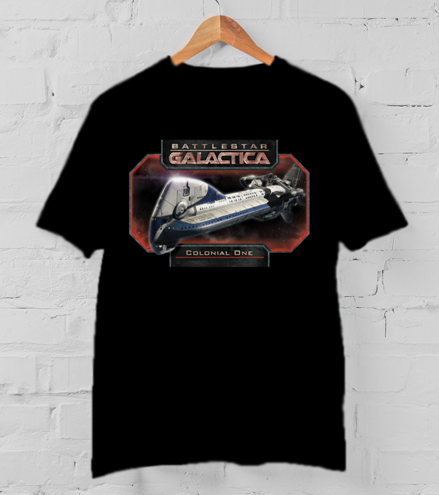 Battlestar Galactica Colonial One Spaceship Image T-Shirt