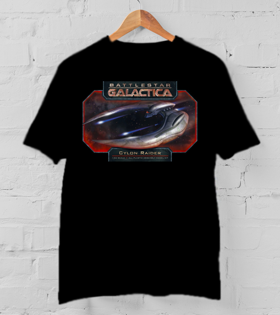 Battlestar Galactica Cylon Raider Plastic Assembly Model Kit T-Shirt