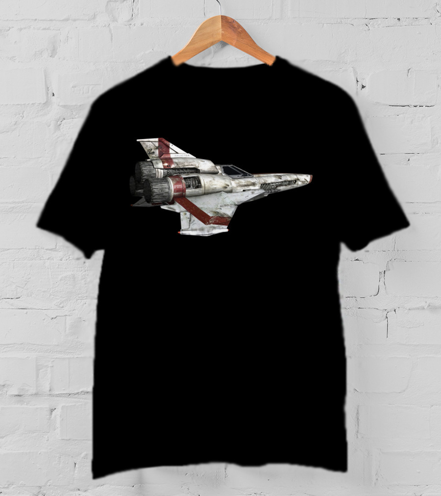 Battlestar Galactica Viper Mark Spacecraft Detailed Image T-Shirt