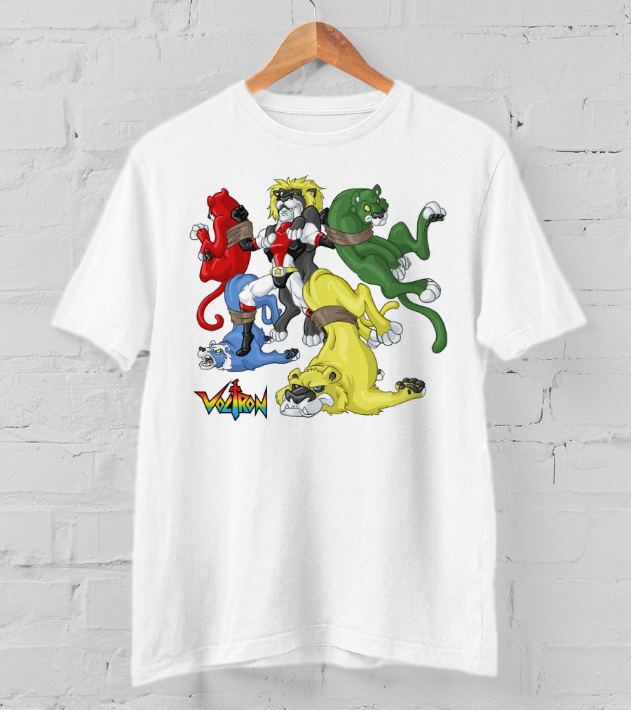 Voltron Classic Lions Team Assembly T-Shirt