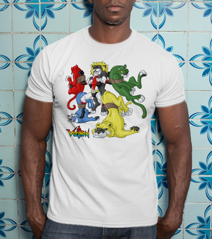 Voltron Classic Lions Team Assembly T-Shirt