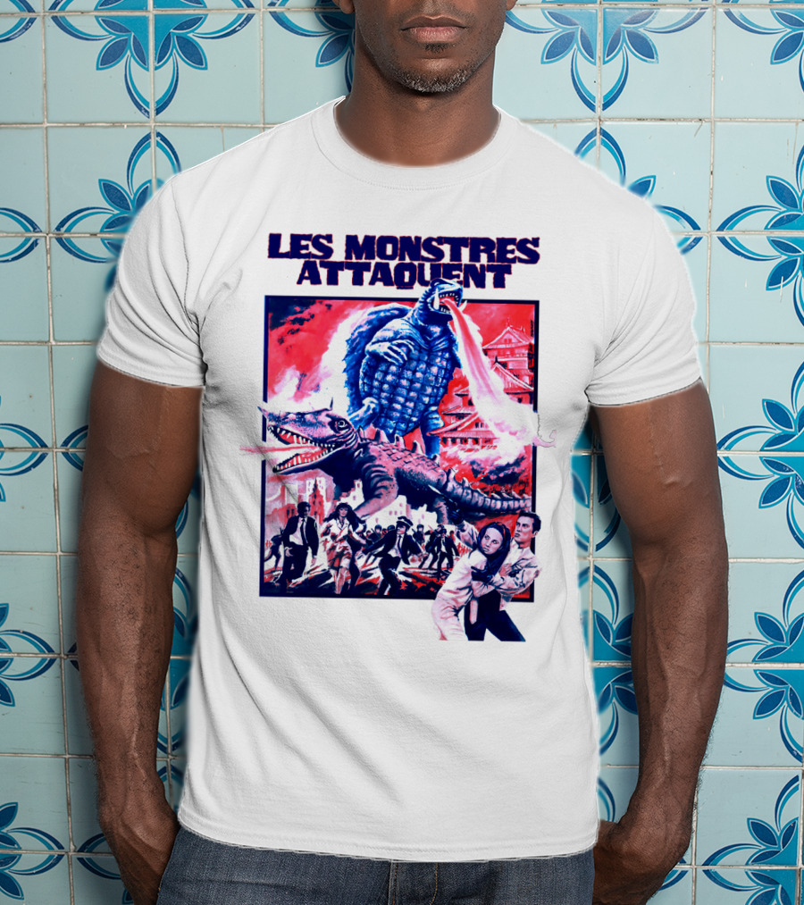 Les Monstres Attaquent Gamera French T-Shirt