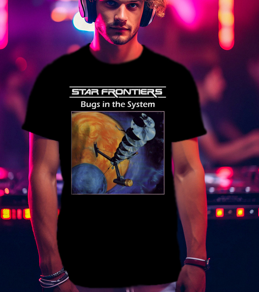 Star Frontiers Bugs In The System Space Satellite Planets T-Shirt