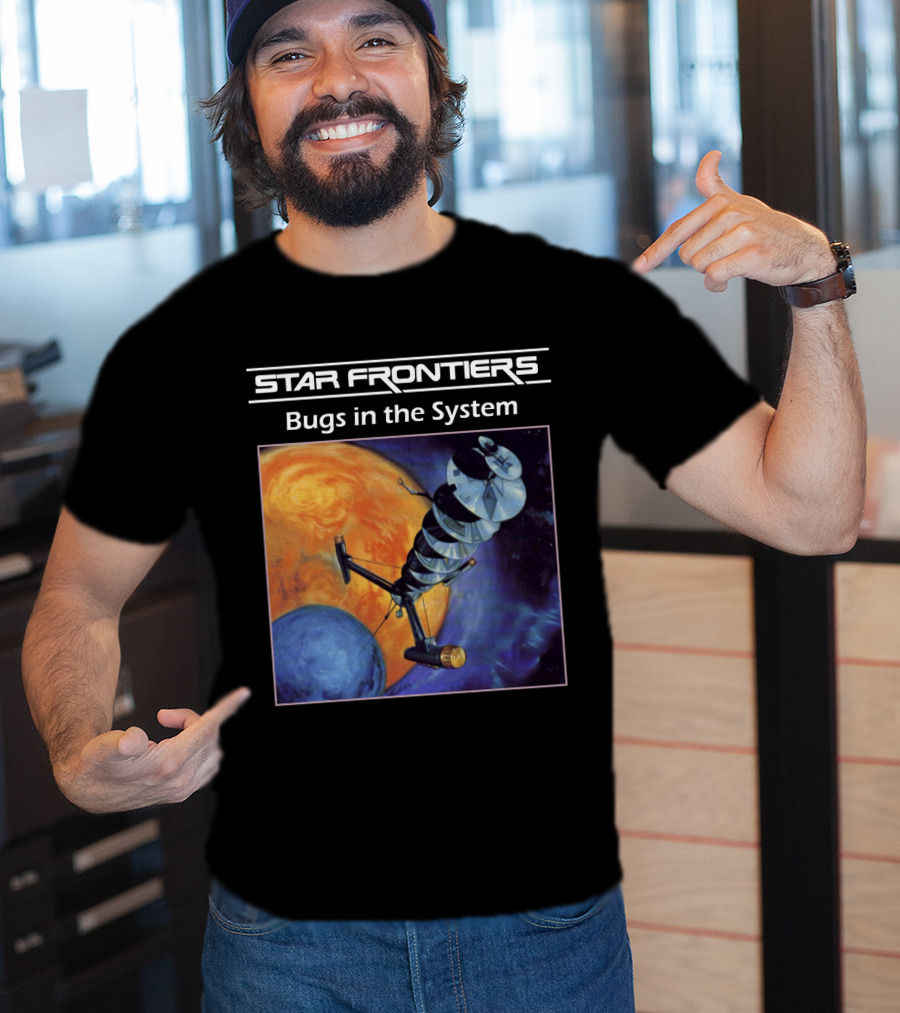 Star Frontiers Bugs In The System Space Satellite Planets T-Shirt