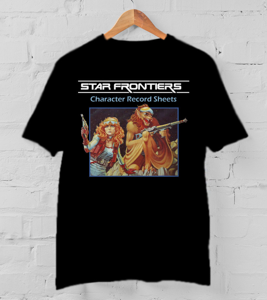 Star Frontiers Character Record Sheets T-Shirt