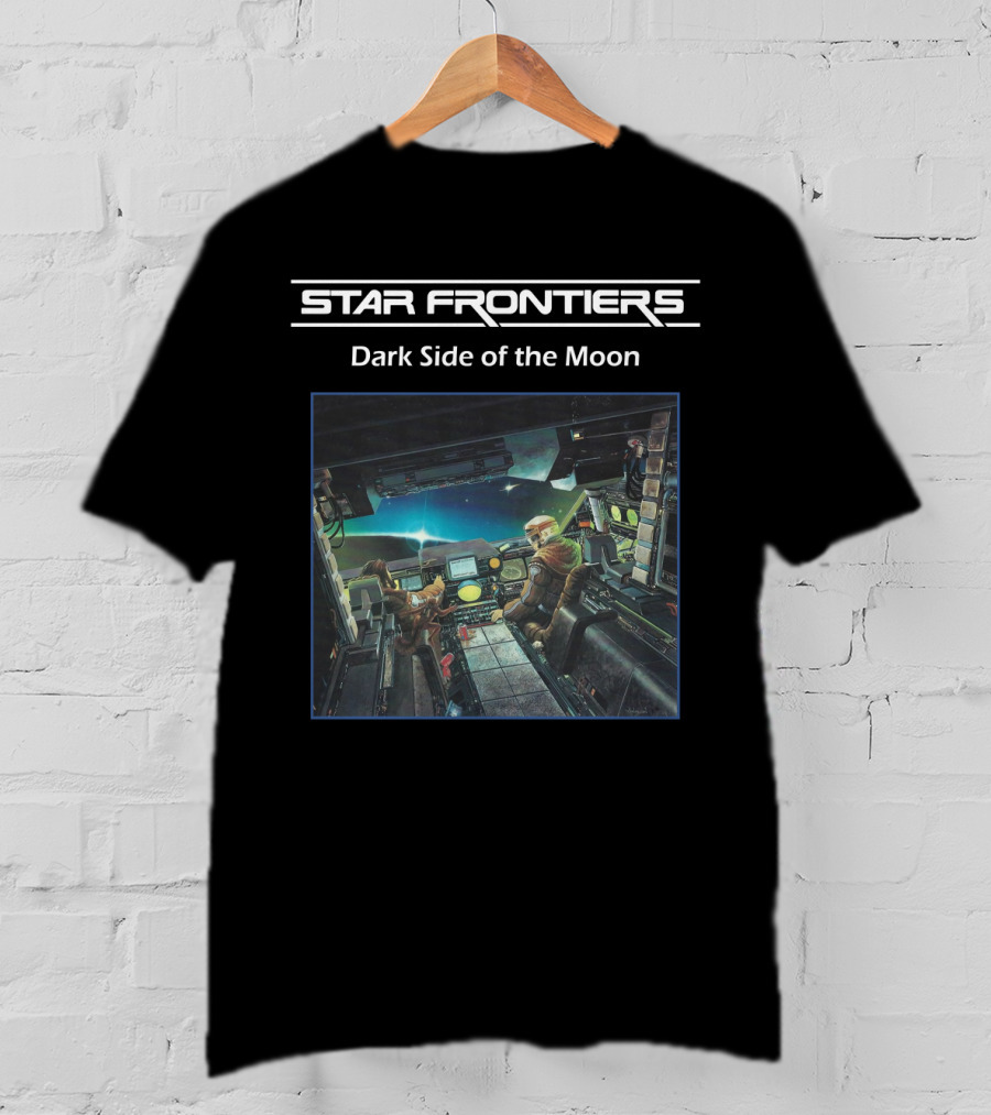 Star Frontiers Dark Side Of The Moon Spaceship Interior Scene T-Shirt