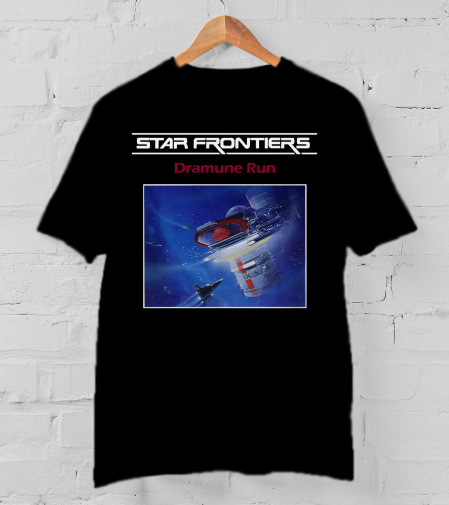 Star Frontiers Dramune Run Space Adventure Scene T-Shirt