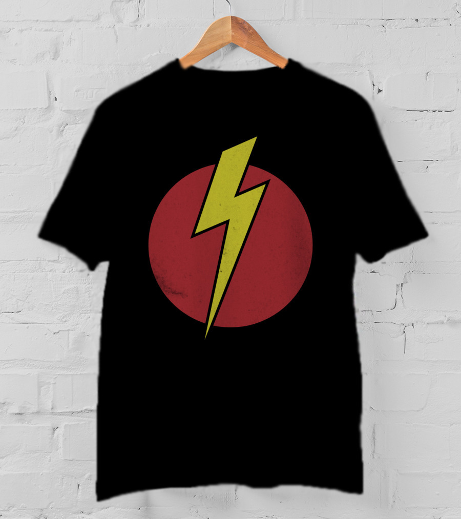 Flash Gordon Lightning Bolt Red Circle T-Shirt