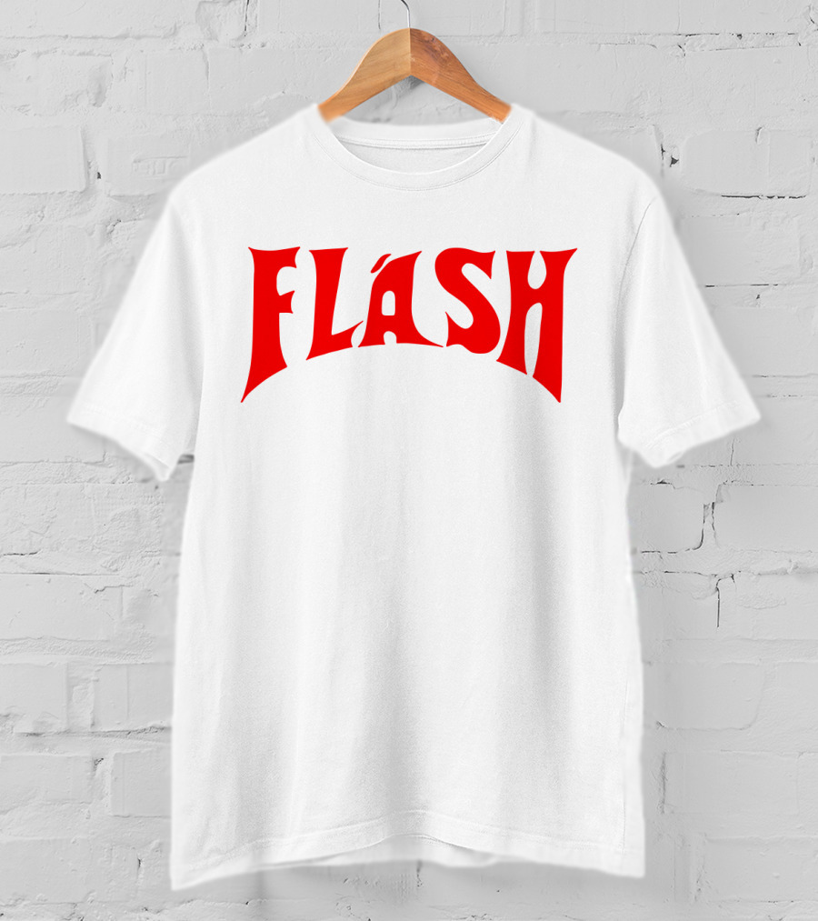 Flash Gordon Retro Style Typography Red T-Shirt