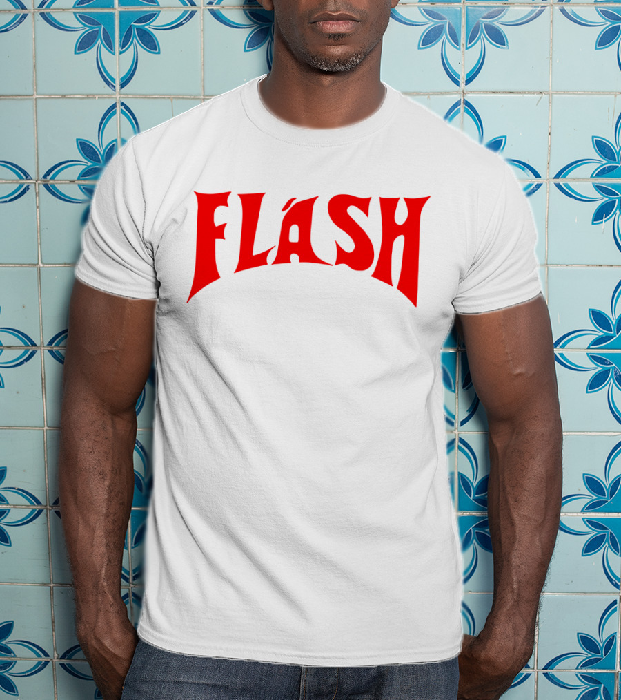 Flash Gordon Retro Style Typography Red T-Shirt