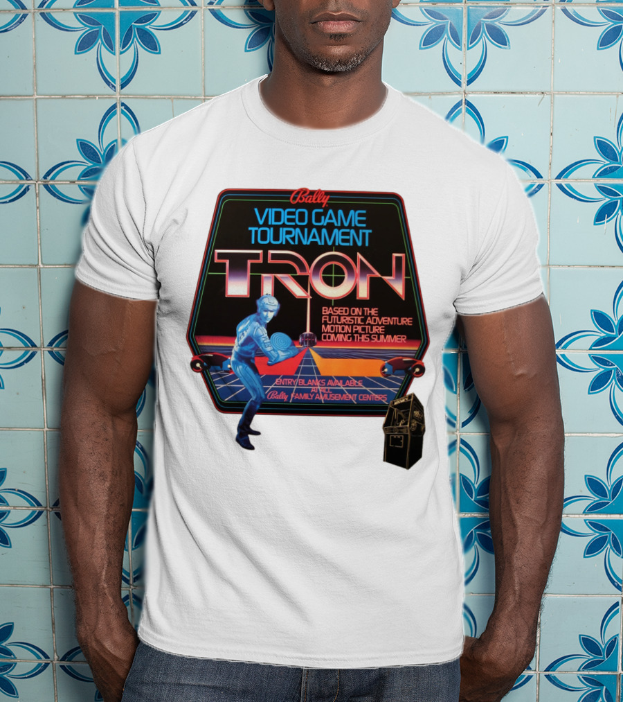 Bally Video Game Tournament Tron Based On The Futuristic Adventure Motion Picture Coming This Summer T-Shirt
