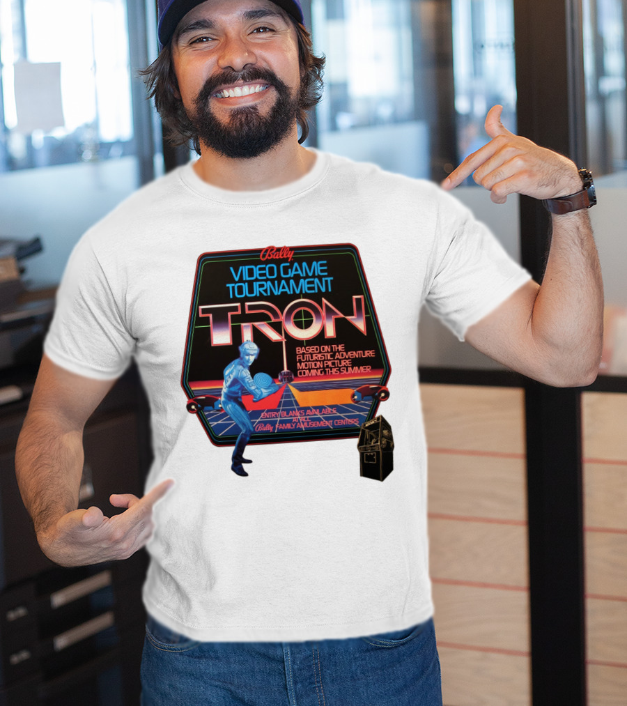 Bally Video Game Tournament Tron Based On The Futuristic Adventure Motion Picture Coming This Summer T-Shirt