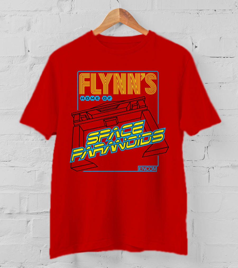 FLYNN'S Home Of Space Paranoids ENCOM T-Shirt