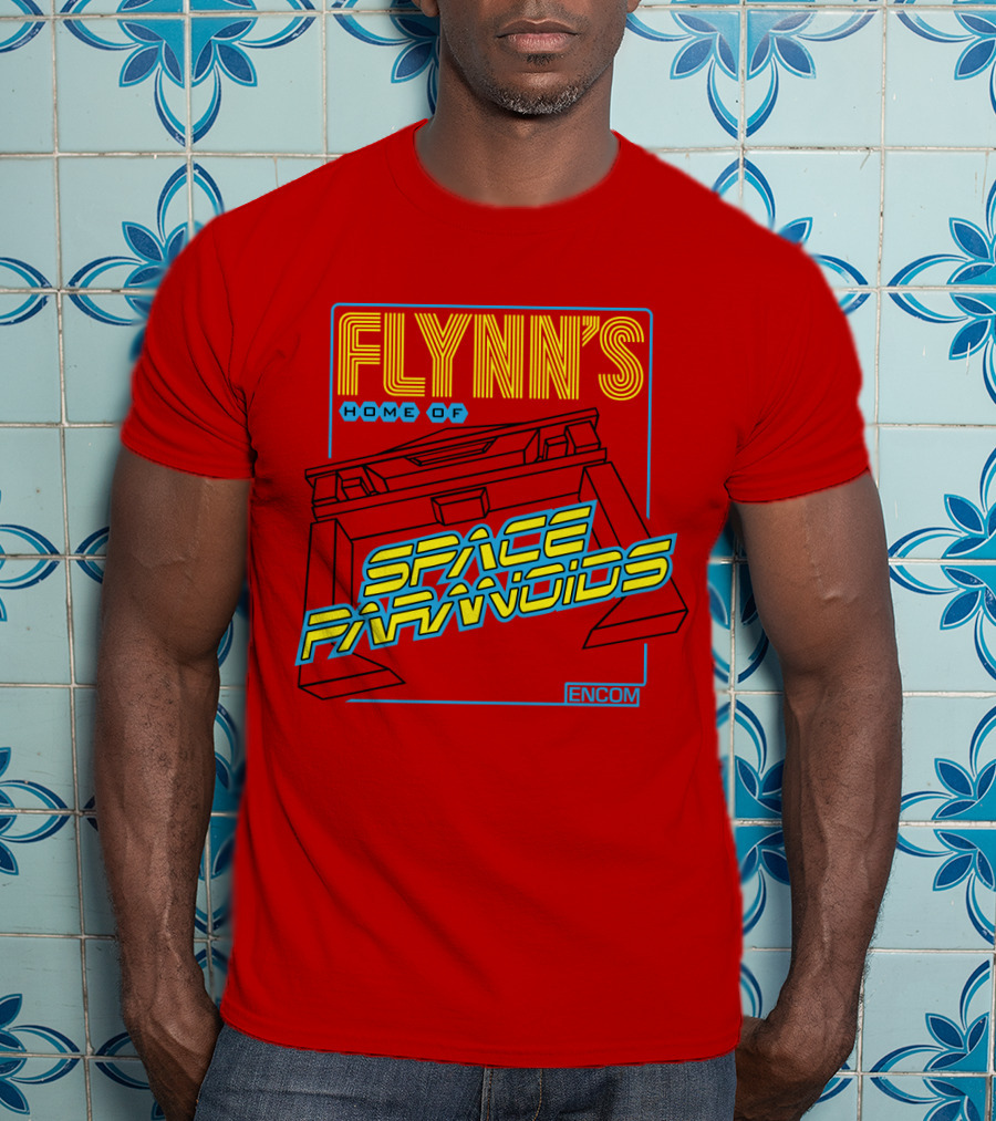 FLYNN'S Home Of Space Paranoids ENCOM T-Shirt