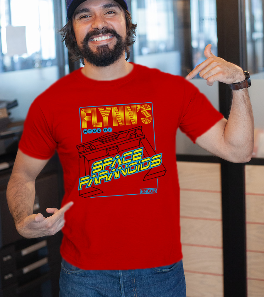 FLYNN'S Home Of Space Paranoids ENCOM T-Shirt