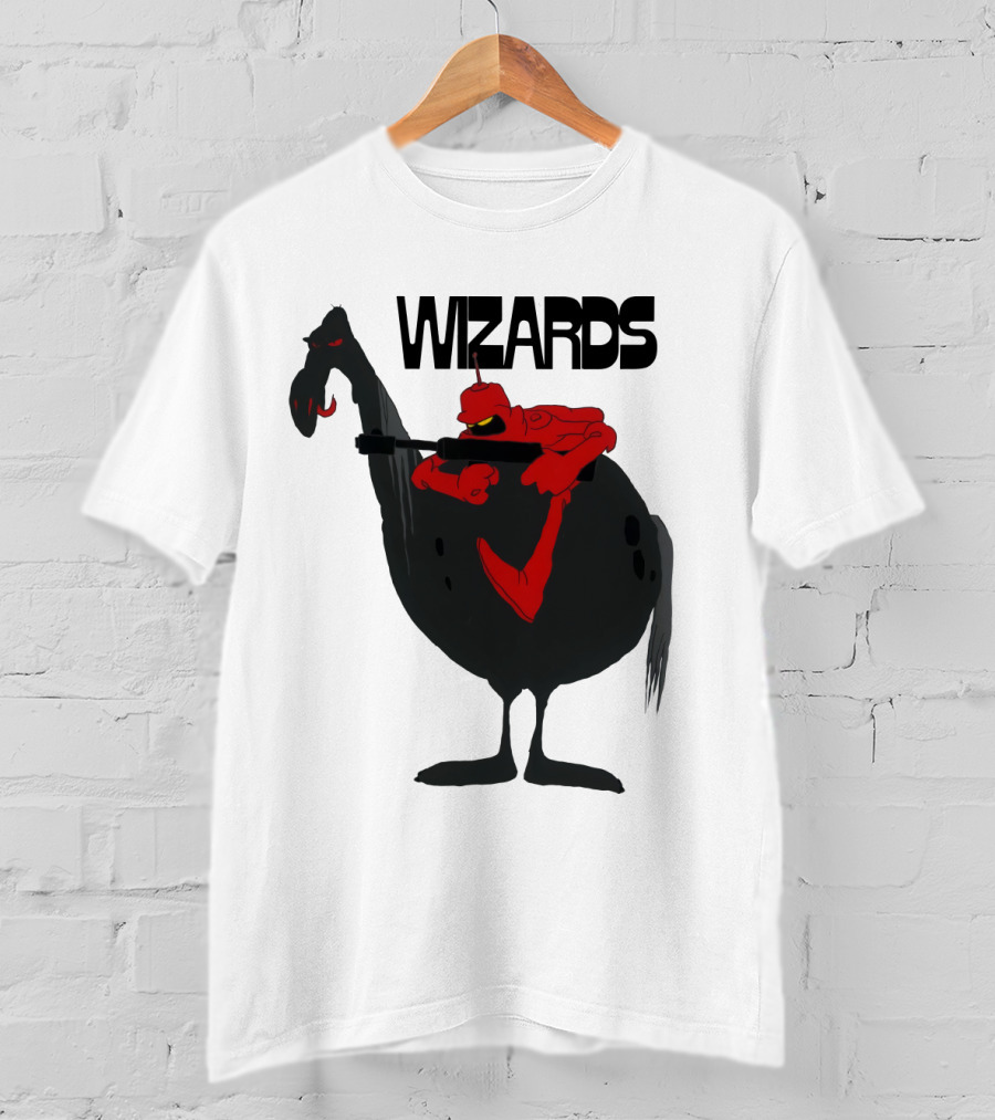 Wizards Animated Film Character Riding Creature T-Shirt