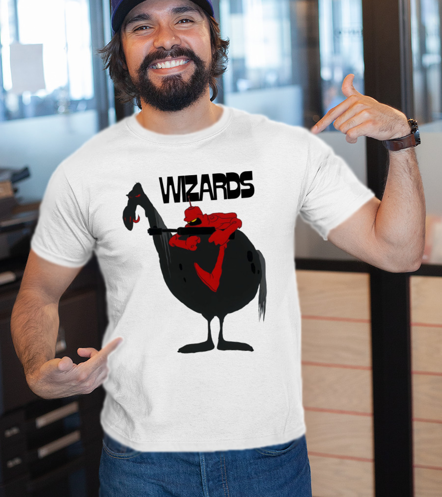 Wizards Animated Film Character Riding Creature T-Shirt
