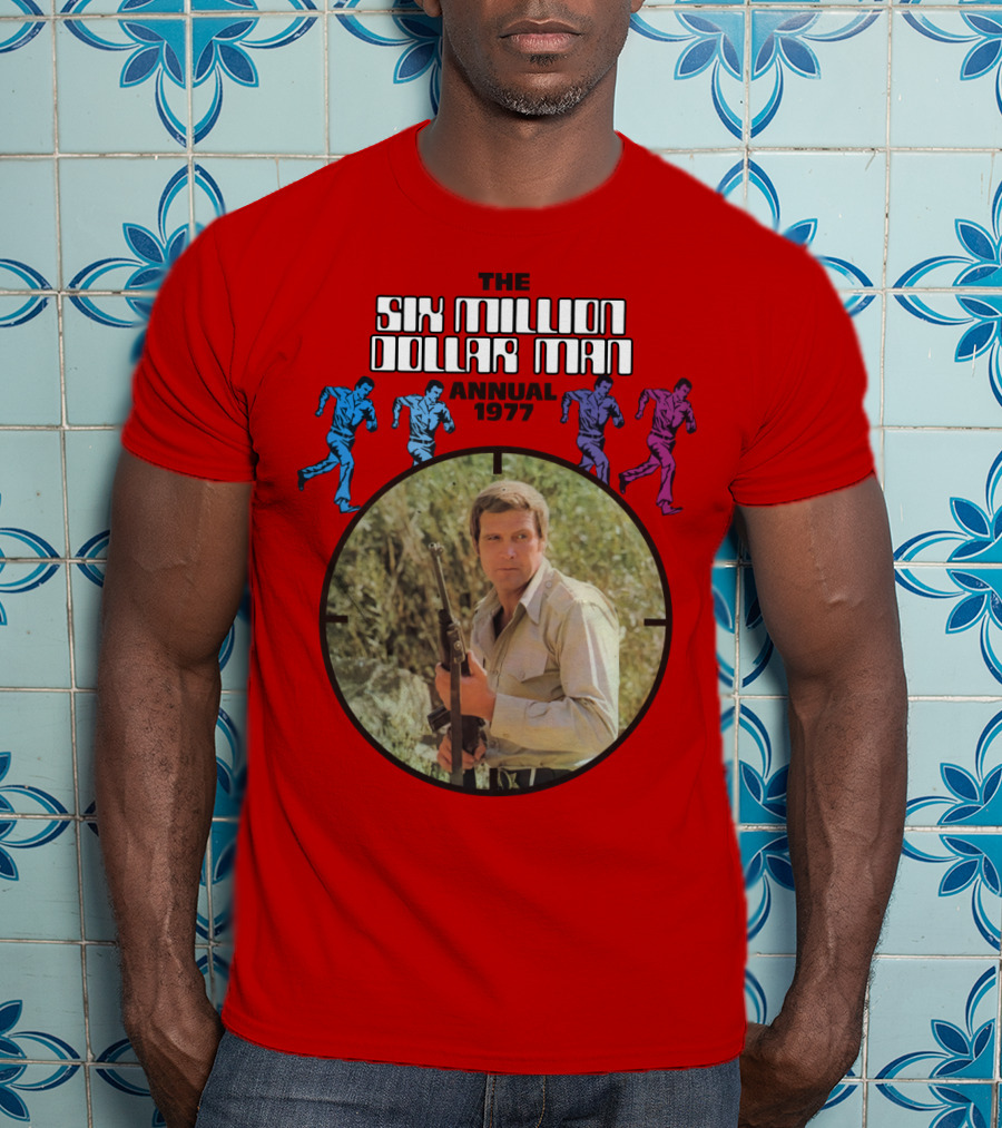 The Six Million Dollar Man Running Figures Annual 1977 T-Shirt