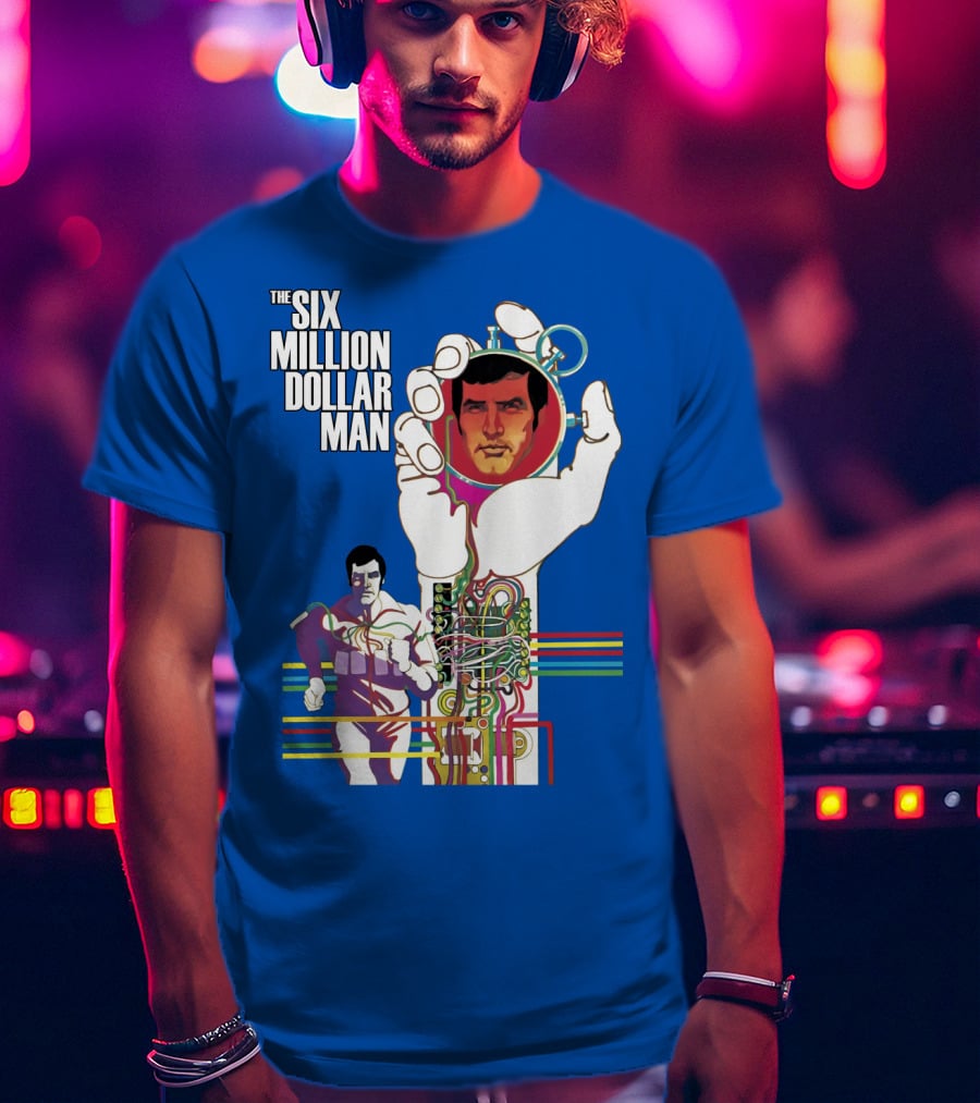The Six Million Dollar Man Bionic Circuitry Action Hero T-Shirt
