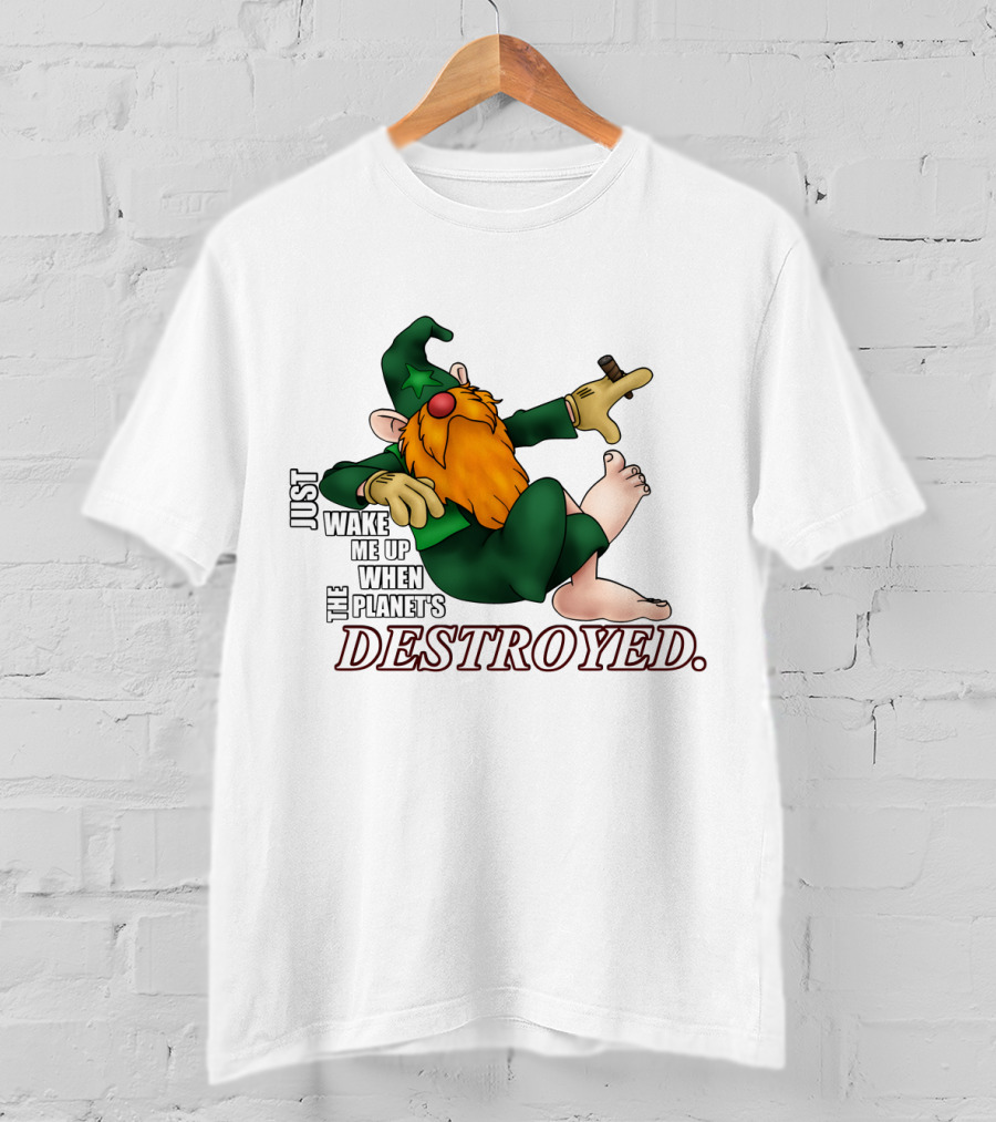 Just Wake Me Up When The Planet's Destroyed Wizards Avatar T-Shirt