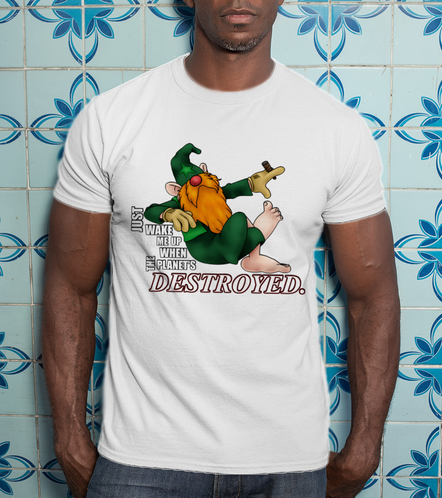 Just Wake Me Up When The Planet's Destroyed Wizards Avatar T-Shirt