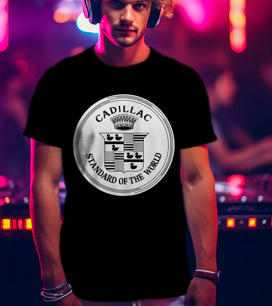 Cadillac Standard Of The World Crest Emblem T-Shirt