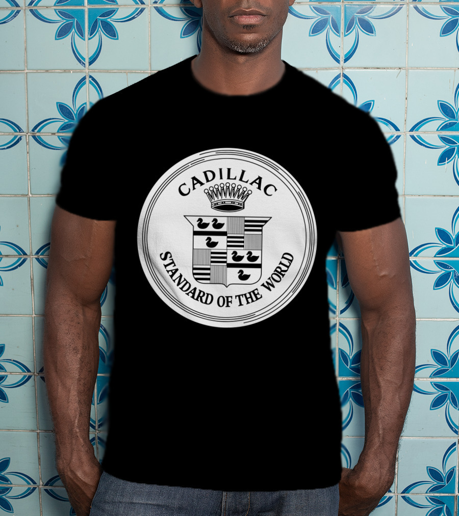 Cadillac Standard Of The World Crest Emblem T-Shirt