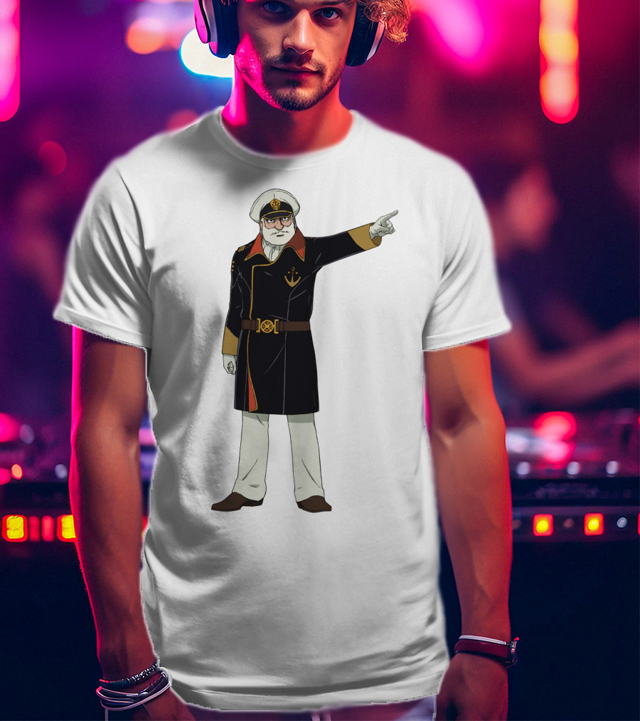 Captain Avatar Star Blazers Iconic Character Pose T-Shirt