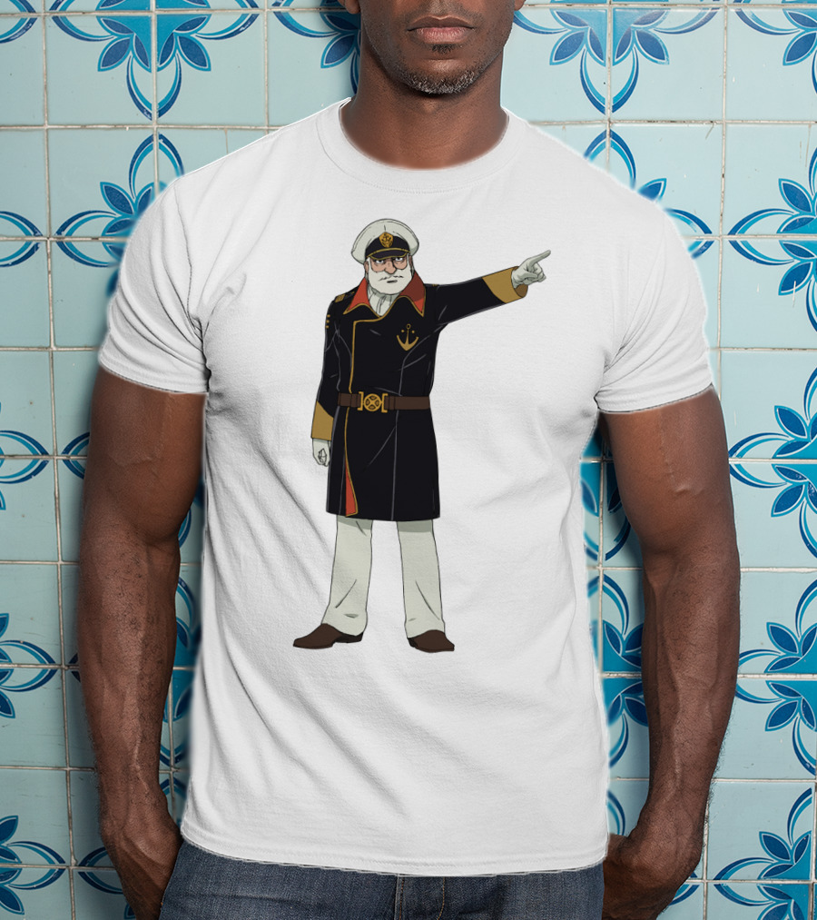Captain Avatar Star Blazers Iconic Character Pose T-Shirt
