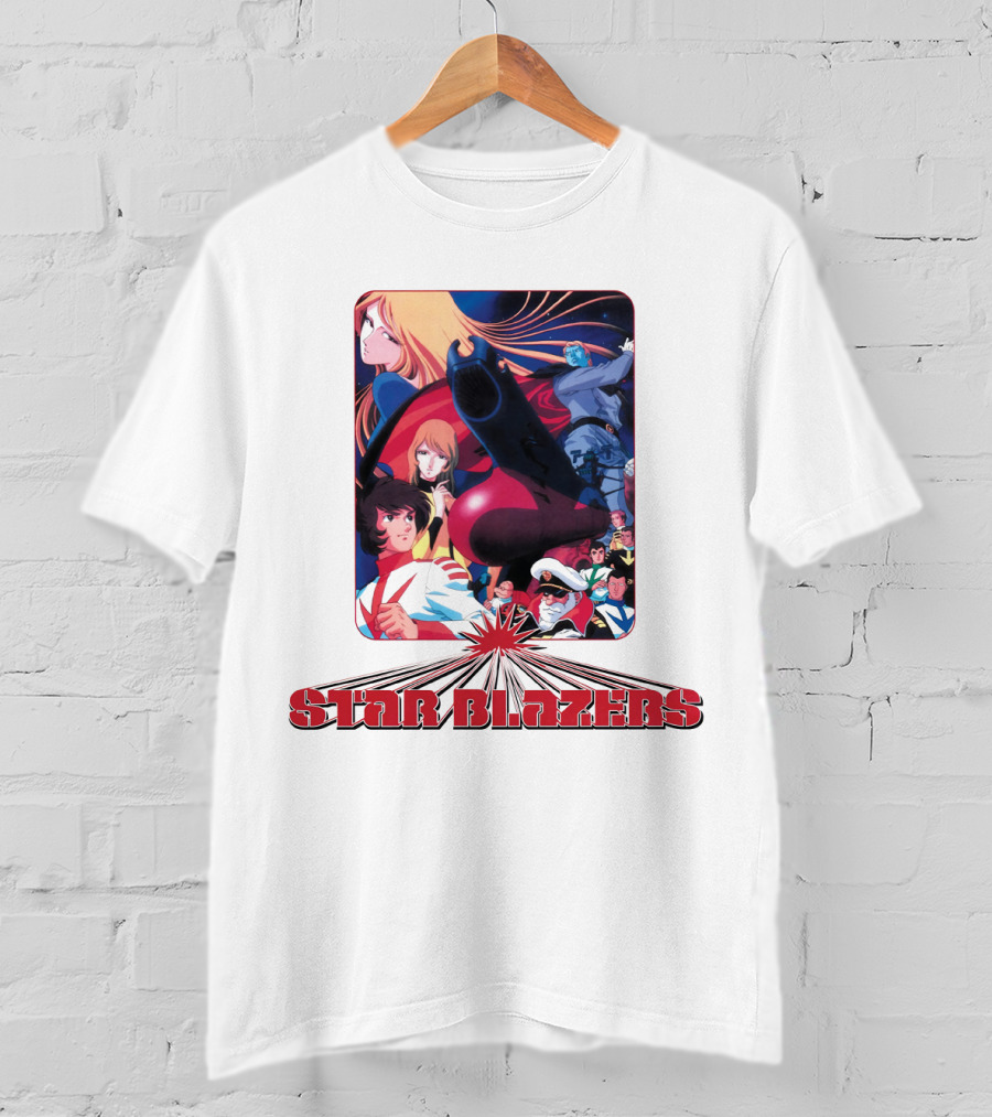 Star Blazers Classic Anime Character Montage Series T-Shirt