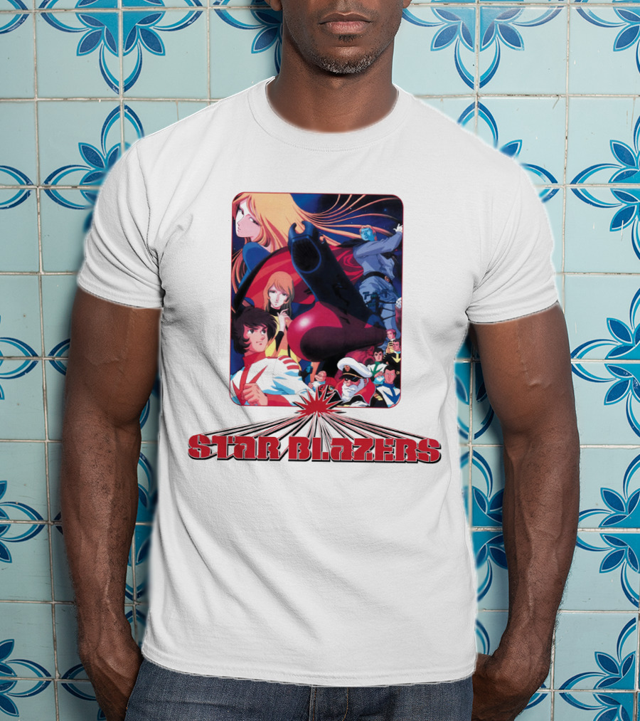 Star Blazers Classic Anime Character Montage Series T-Shirt