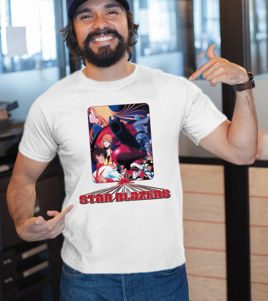 Star Blazers Classic Anime Character Montage Series T-Shirt