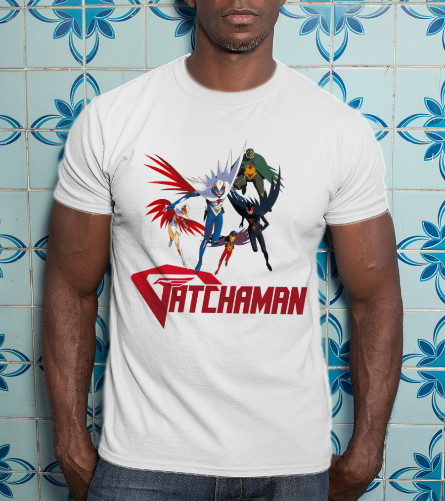 Battle Of The Planets Gatchaman Heroic Team Formation T-Shirt