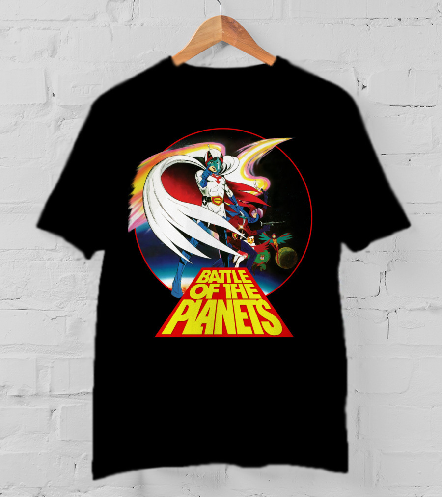 Battle Of The Planets 80s G-Force Team Astronauts And Planets T-Shirt