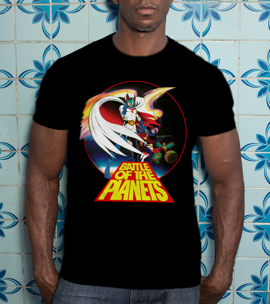 Battle Of The Planets 80s G-Force Team Astronauts And Planets T-Shirt