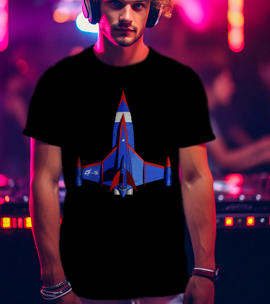 Battle Of The Planets G5 Up Jet Fighter Spaceship T-Shirt