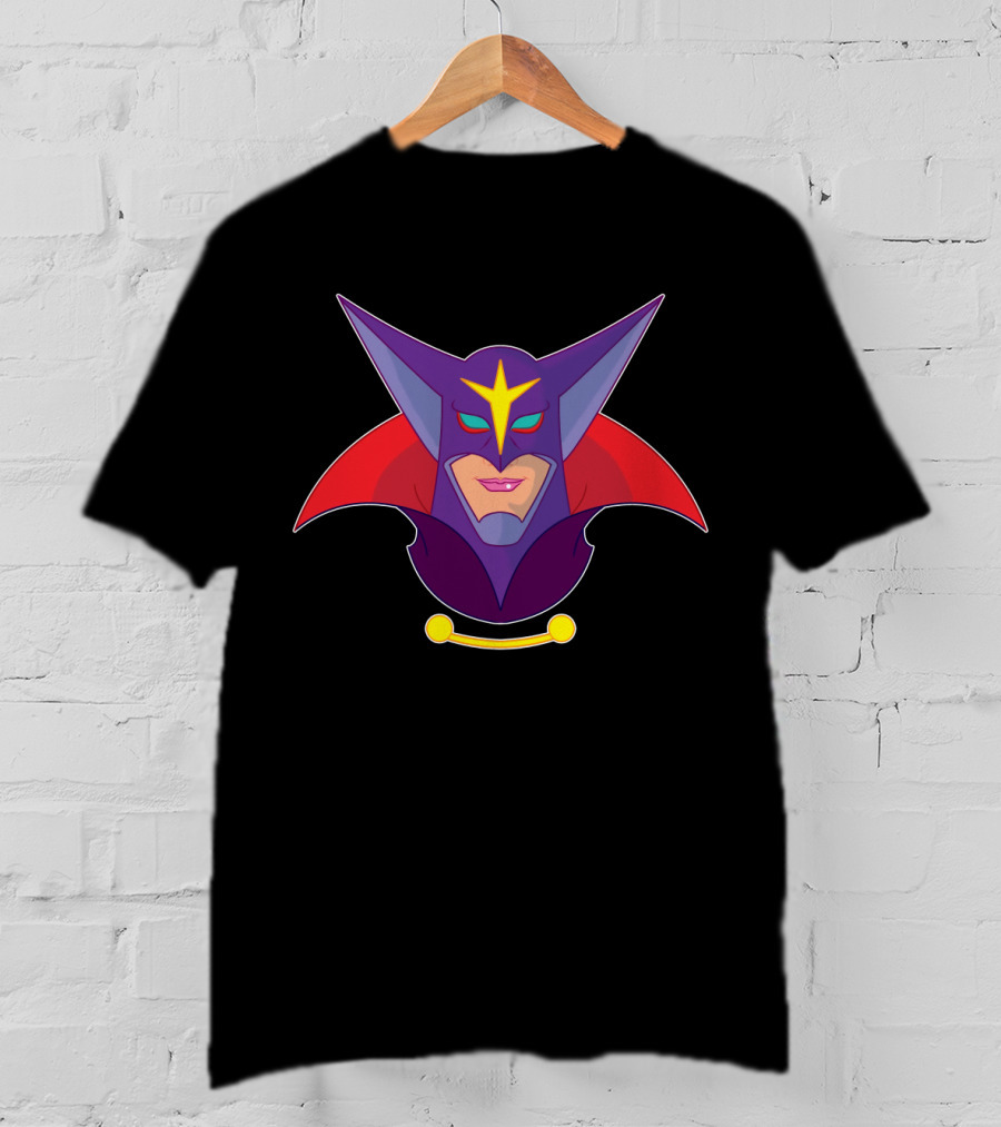 Zoltar Battle Of The Planets Villain Mask Emblem T-Shirt