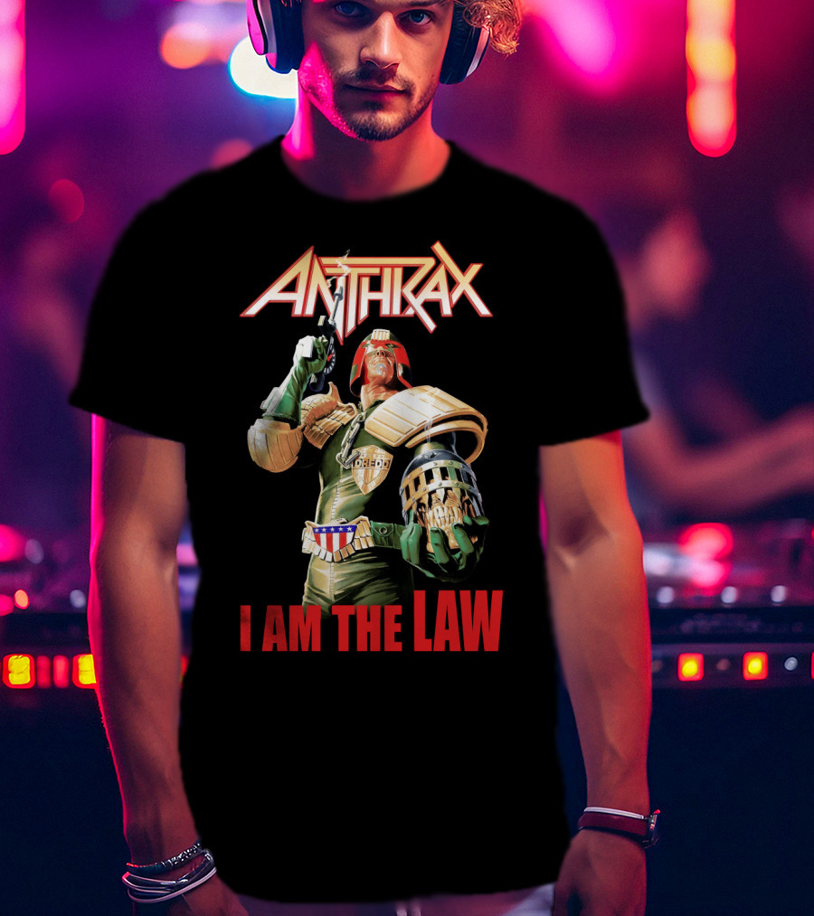 Anthrax Judge Dredd I Am The Law T-Shirt