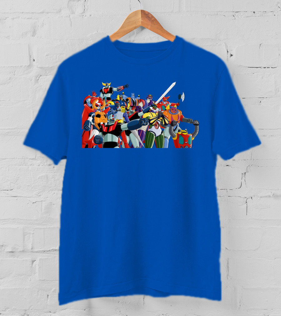 Nagai's Super Robot Heroes Collection Mazinger Getter Robo Grendizer T-Shirt