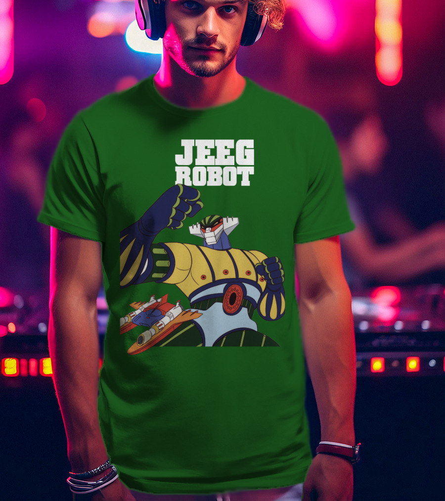 Jeeg Robot Anime Mecha Hero Dynamic Pose T-Shirt