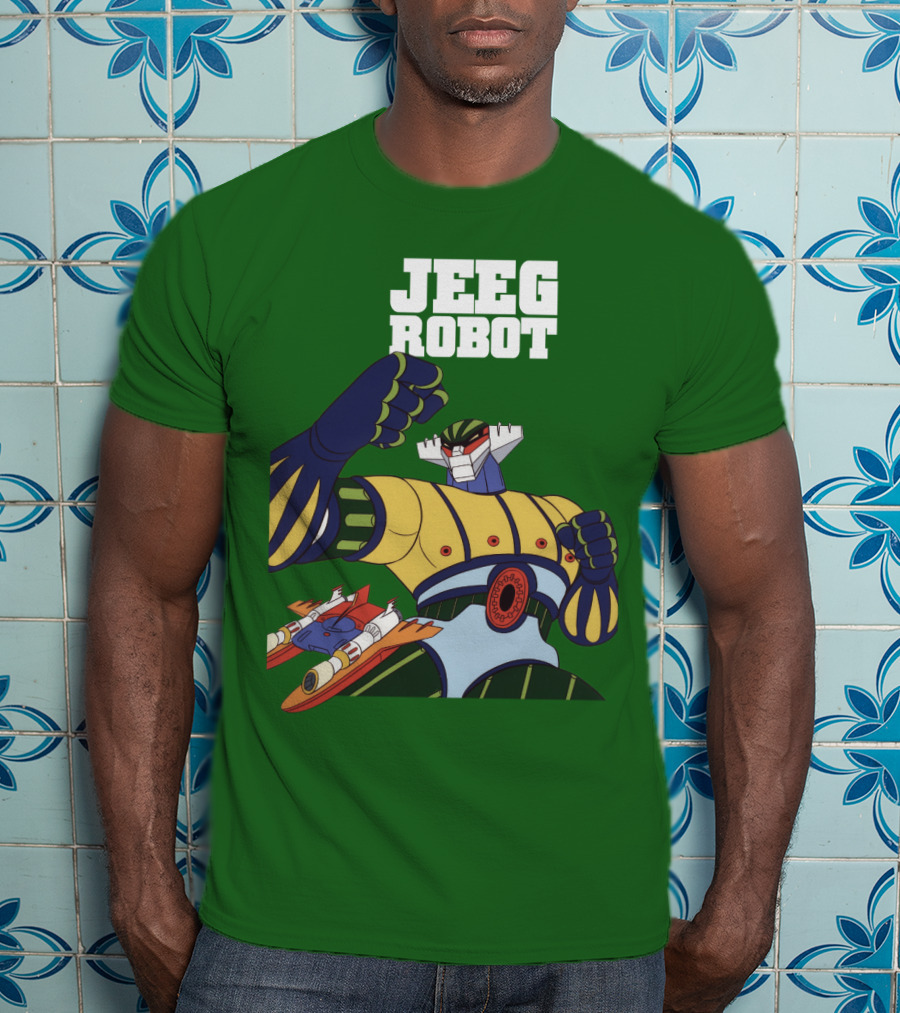 Jeeg Robot Anime Mecha Hero Dynamic Pose T-Shirt