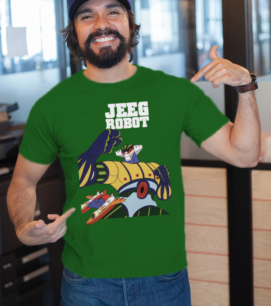Jeeg Robot Anime Mecha Hero Dynamic Pose T-Shirt