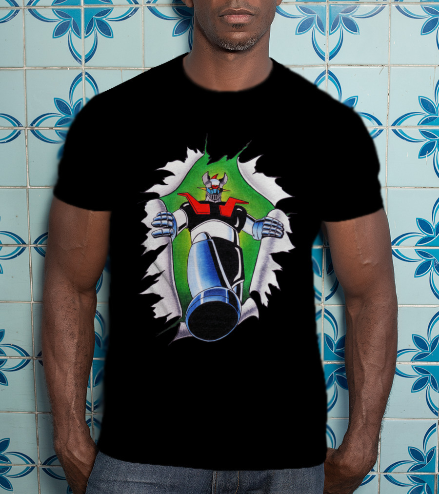 Camisetas Mazinger Z Robot Breakthrough T-Shirt