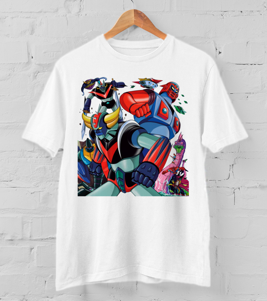 Mazinger Z Great Mazinger Boss Borot Koji Kabuto Tetsuya Tsurugi Iconic Robot Heroes Battle T-Shirt